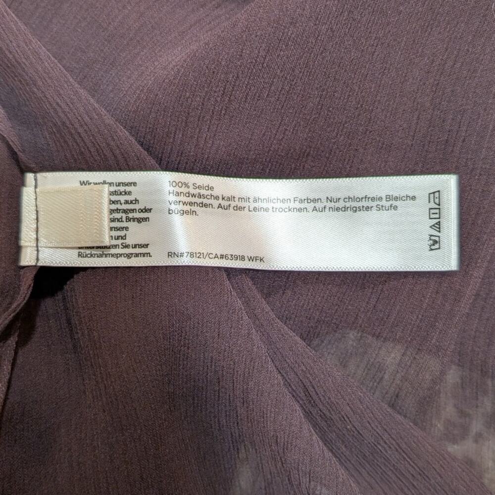 NWT Eileen Fisher 100% Silk Sheer Crinkle Chiffon Long Duster Jacket - Picture 5 of 5